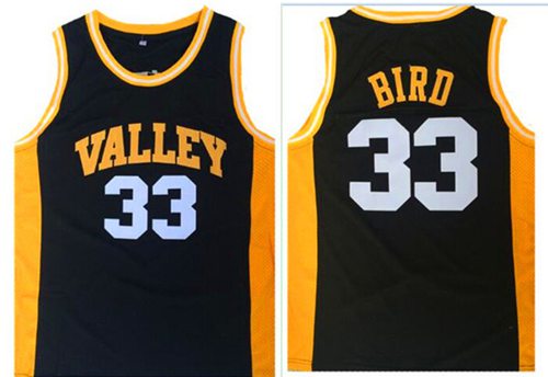 Celtics #33 Larry Bird Black Springs Valley High School Stitched NBA Jersey