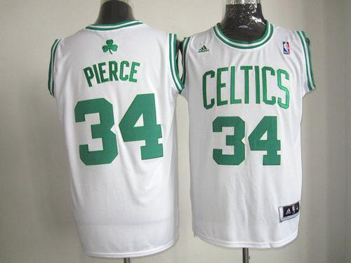 Celtics #34 Paul Pierce Stitched White NBA Jersey