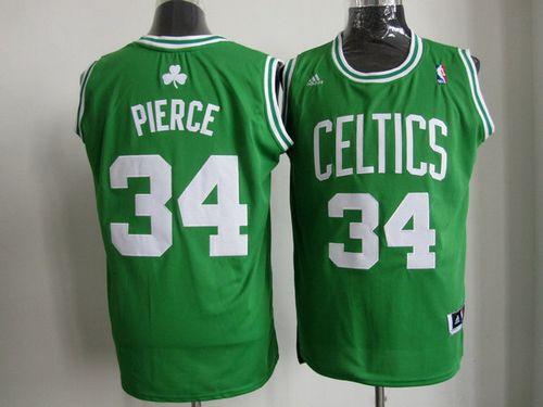 Celtics #34 Paul Pierce Stitched Green NBA Jersey