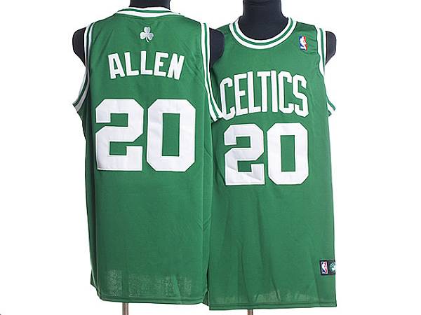 Celtics #20 Ray Allen Stitched Green White Number NBA Jersey