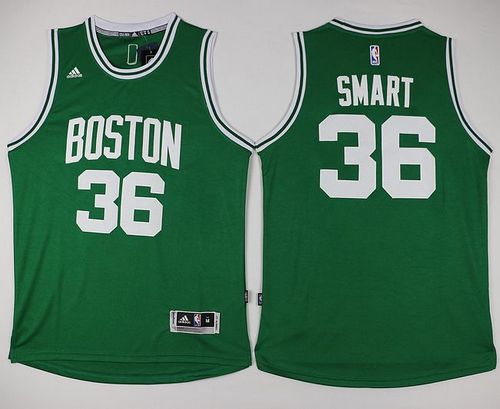 Revolution 30 Celtics #36 Marcus Smart Green Stitched NBA Jersey