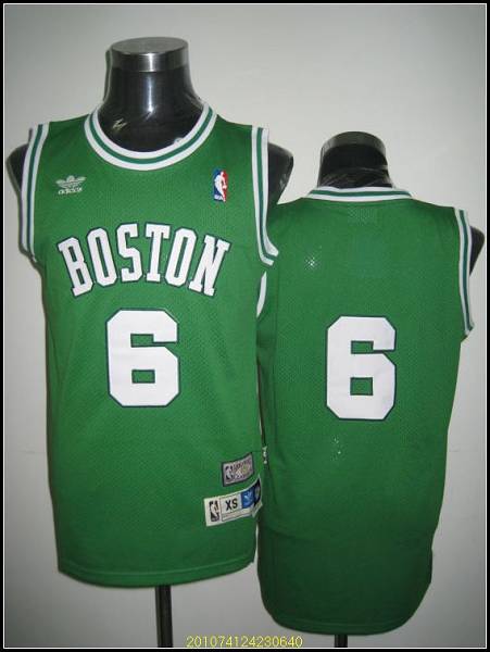 Celtics #6 Bill Russell Stitched Green Adidas Throwback NBA Jersey