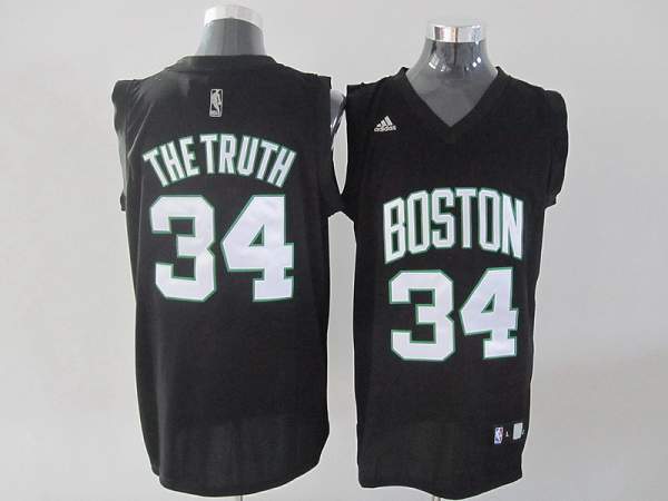 Celtics #34 Paul Pierce Stitched Black The Truth Fashion NBA Jersey