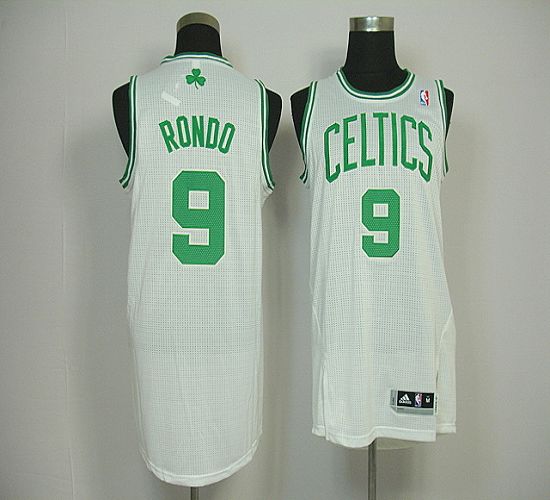 Celtics #9 Rajon Rondo White Revolution 30 Stitched NBA Jersey