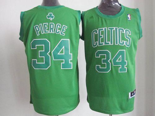 Celtics #34 Paul Pierce Green Big Color Fashion Stitched NBA Jersey