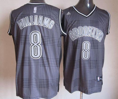 Nets #8 Deron Williams Black Rhythm Fashion Stitched NBA Jersey