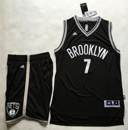 Nets #7 Jeremy Lin Black A Set Stitched NBA Jersey