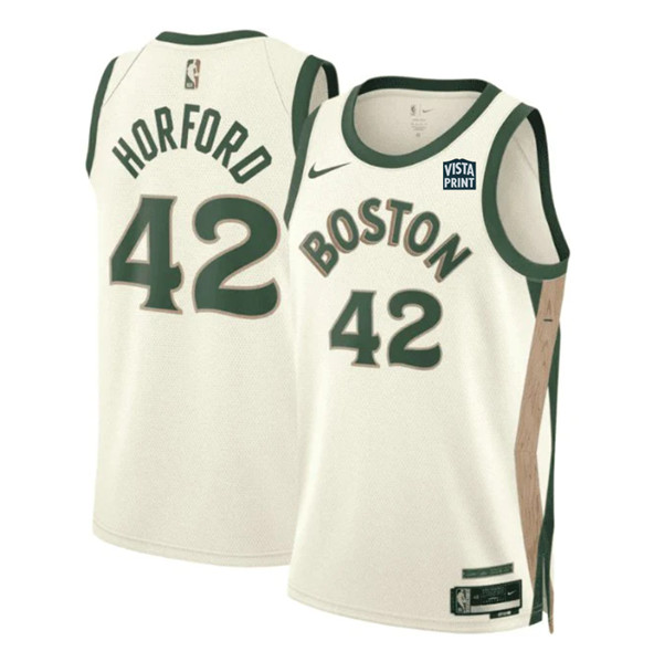 Men's Boston Celtics #42 Al Horford White 2023-24 City Edition Stitched Basketball Jersey