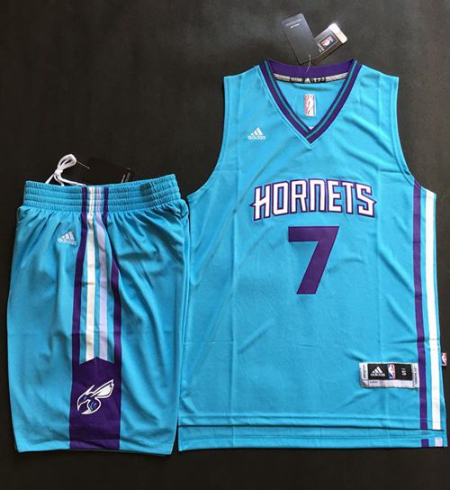 Hornets #7 Jeremy Lin Teal A Set Stitched NBA Jersey