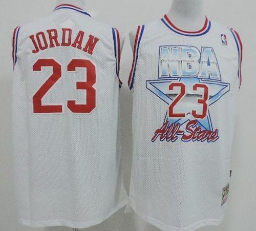 Bulls #23 Michael Jordan White 1992 All Star Stitched NBA Jersey