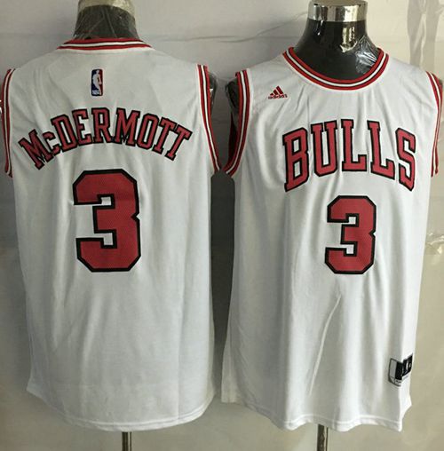 Revolution 30 Bulls #3 Doug McDermott White Stitched NBA Jersey