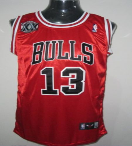 Bulls #13 Joakim Noah Red With 20TH Stitched NBA Jersey