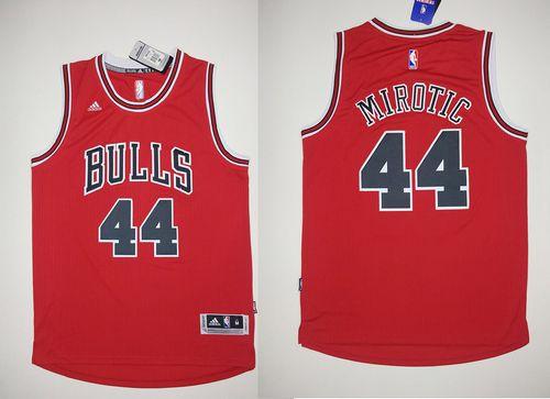 Revolution 30 Bulls #44 Nikola Mirotic Red Stitched NBA Jersey