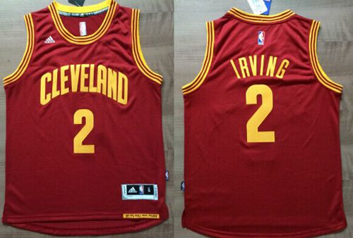 Cavaliers #2 Kyrie Irving Red Revolution 30 Stitched NBA Jersey