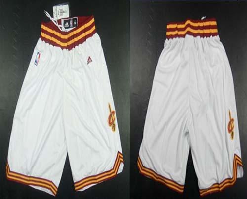 Cleveland Cavaliers White NBA Shorts