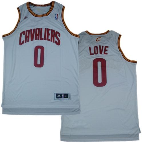 Revolution 30 Cavaliers #0 Kevin Love White Stitched NBA Jersey