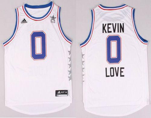 Cavaliers #0 Kevin Love White 2015 All Star Stitched NBA Jersey