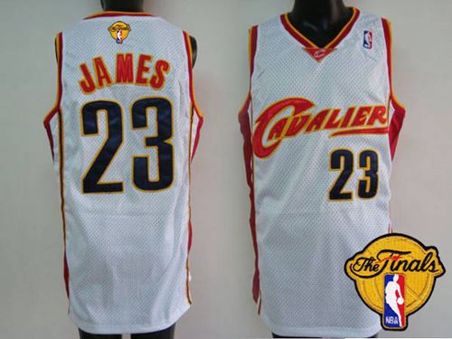 Cavaliers #23 LeBron James White The Finals Patch Stitched NBA Jersey