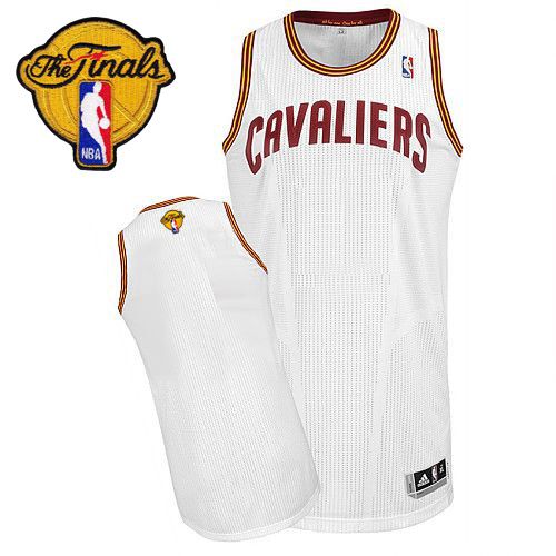 Revolution 30 Cavaliers Blank White The Finals Patch Stitched NBA Jersey
