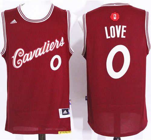 Cavaliers #0 Kevin Love Red 2015-2016 Christmas Day Stitched NBA Jersey