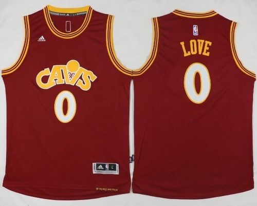 Cavaliers #0 Kevin Love Red CAVS Stitched NBA Jersey
