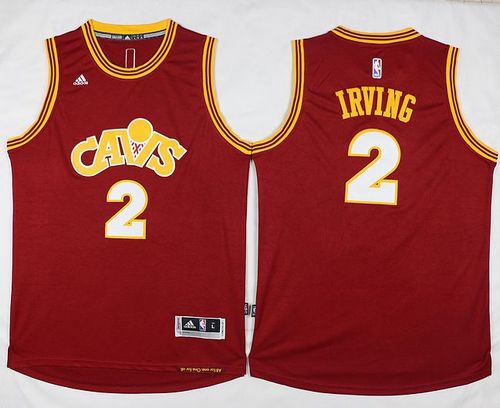 Cavaliers #2 Kyrie Irving Red CAVS Stitched NBA Jersey