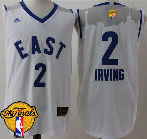 Cavaliers #2 Kyrie Irving White 2016 All Star The Finals Patch Stitched NBA Jersey