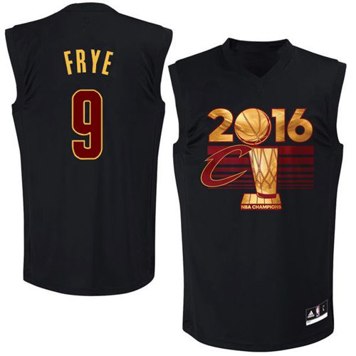 Cavaliers #9 Channing Frye Black 2016 NBA Finals Champions Stitched NBA Jersey
