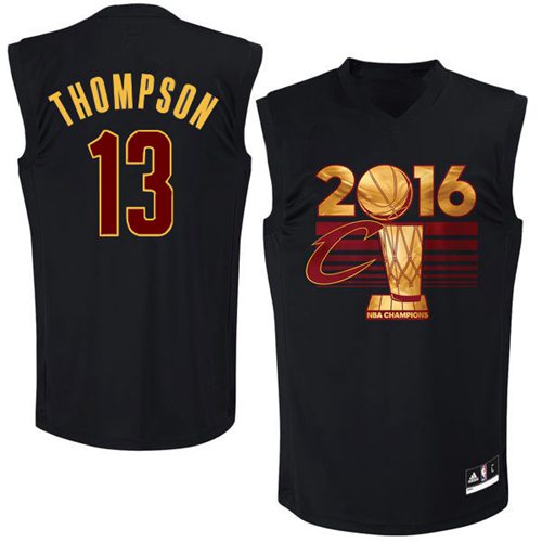 Cavaliers #13 Tristan Thompson Black 2016 NBA Finals Champions Stitched NBA Jersey