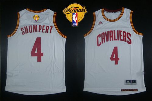 Revolution 30 Cavaliers #4 Iman Shumpert White The Finals Patch Stitched NBA Jersey