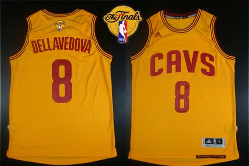 Revolution 30 Cavaliers #8 Matthew Dellavedova Gold The Finals Patch Stitched NBA Jersey