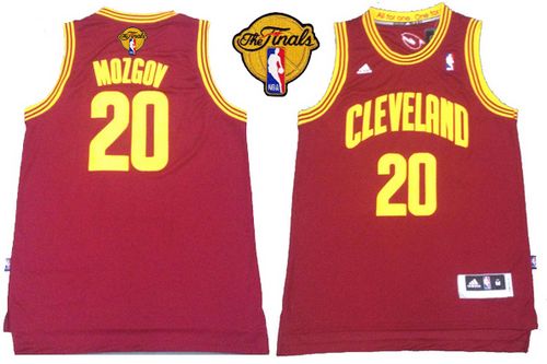 Revolution 30 Cavaliers #20 Timofey Mozgov Red The Finals Patch Stitched NBA Jersey