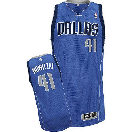 Revolution 30 Mavericks #41 Dirk Nowitzki Blue Stitched NBA Jersey