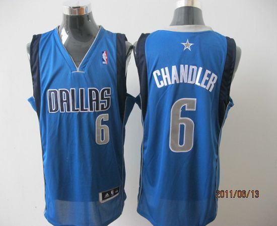 Mavericks Revolution 30 #6 Tyson Chandler Sky Blue Stitched NBA Jersey