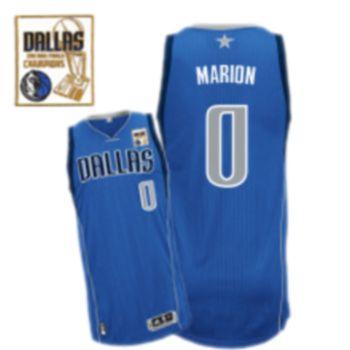 Mavericks 2011 Champion Patch #0 Shawn Marion Revolution 30 Sky Blue Stitched NBA Jersey