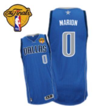 Mavericks 2011 Finals Patch #0 Shawn Marion Revolution 30 Sky Blue Stitched NBA Jersey