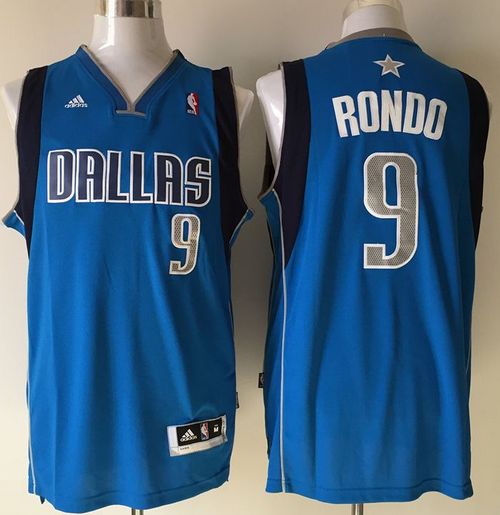 Revolution 30 Mavericks #9 Rajon Rondo Sky Blue Stitched NBA Jersey