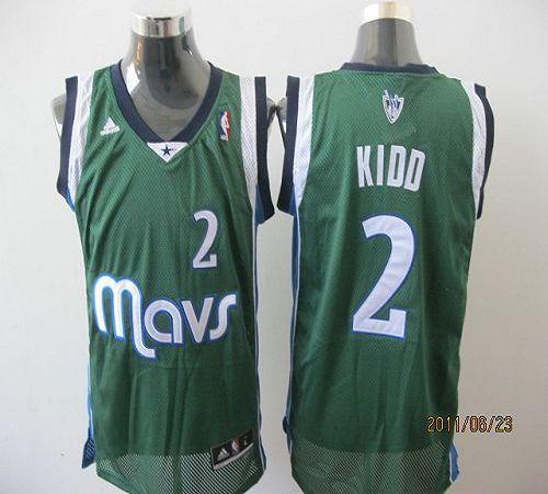 Mavericks #2 Jason Kidd Green Revolution 30 Stitched NBA Jersey