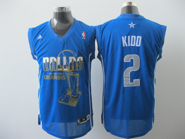 Mavericks 2011 NBA Finals Champions #2 Jason Kidd Revolution 30 Blue Stitched NBA Jersey