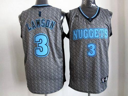 Nuggets #3 Ty Lawson Grey Static Fashion Stitched NBA Jersey