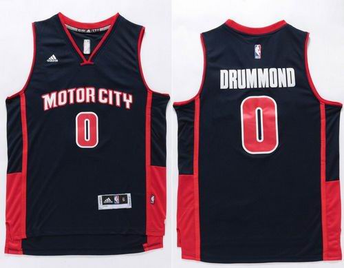 Pistons #0 Andre Drummond Navy Stitched NBA Jersey
