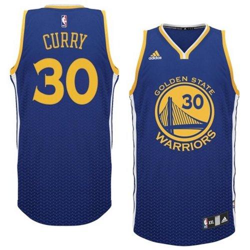 Warriors #30 Stephen Curry Blue Resonate Fashion Swingman Stitched NBA Jersey