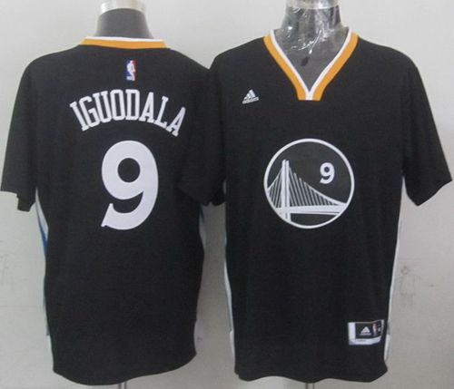 Warriors #9 Andre Iguodala New Black Alternate Stitched NBA Jersey