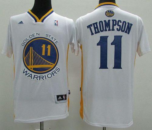 Revolution 30 Warriors #11 Klay Thompson White Alternate Stitched NBA Jersey