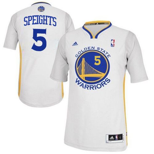 Revolution 30 Warriors #5 Marreese Speights White Alternate Stitched NBA Jersey