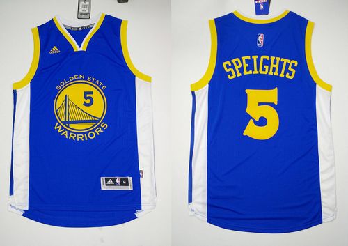 Revolution 30 Warriors #5 Marreese Speights Blue Stitched NBA Jersey