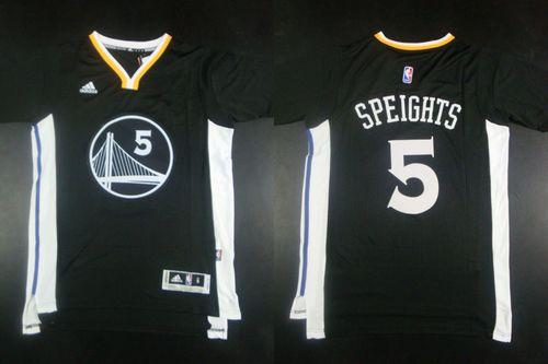 Warriors #5 Marreese Speights Black New Alternate Stitched NBA Jersey
