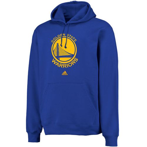 Adidas Golden State Warriors Logo Pullover Hoodie Sweatshirt Royal