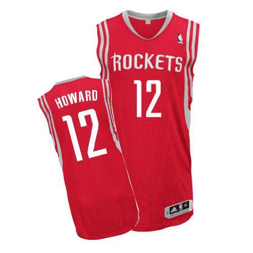 Revolution 30 Rockets #12 Dwight Howard Red Road Stitched NBA Jersey