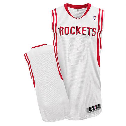 Revolution 30 Rockets Blank White Home Stitched NBA Jersey